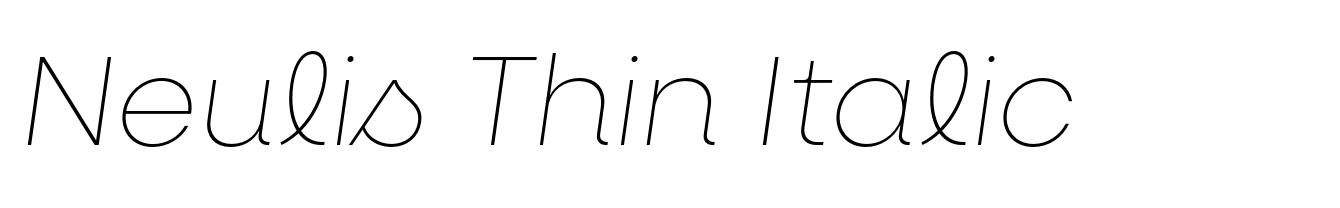 Neulis Thin Italic
